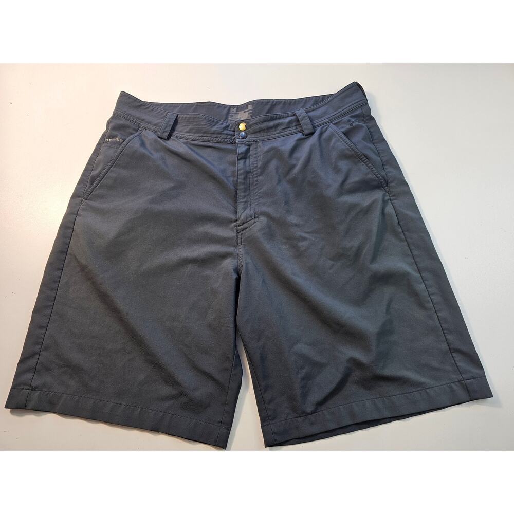 Under armour cold black size 38 used performance quick dry shorts active mens ^